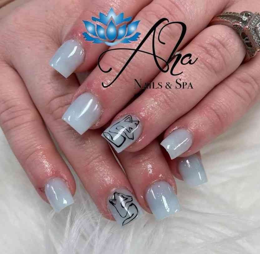Aha Nails and Spa Logo
