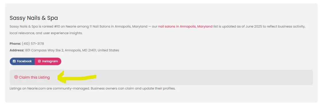 Business Listing Footer
