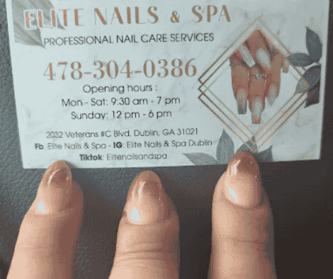 Elite nails & spa Logo