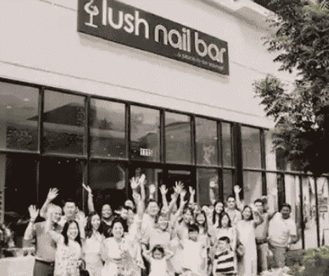 Lush Nail Bar The Battery Logo