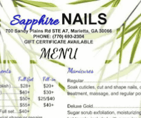 SAPPHIRE NAILS Logo