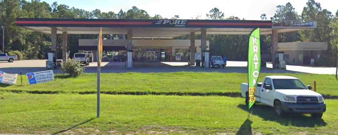 Pure country gas station Logo